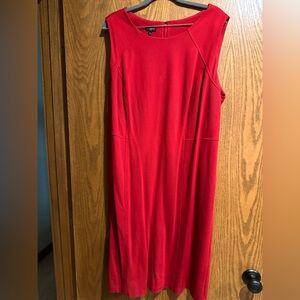 Talbots Red Sheath Maxi Dress